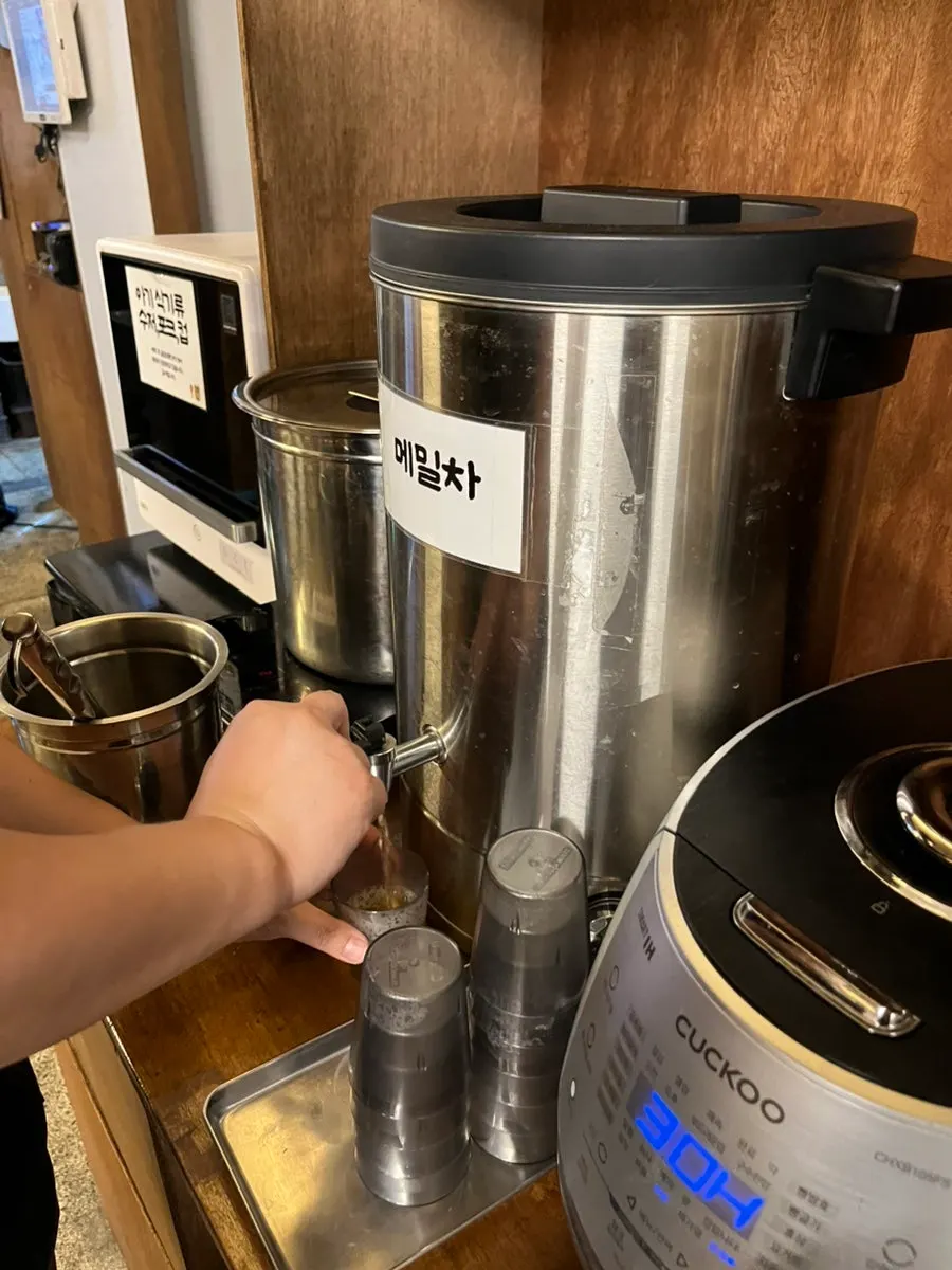 Soup available at the self-bar