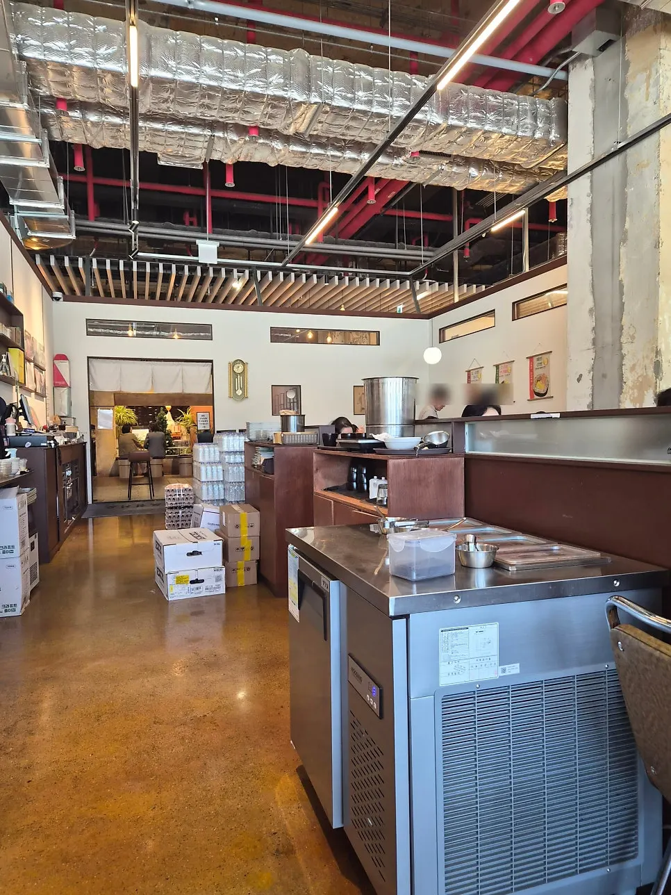 Retro-style interior of the restaurant