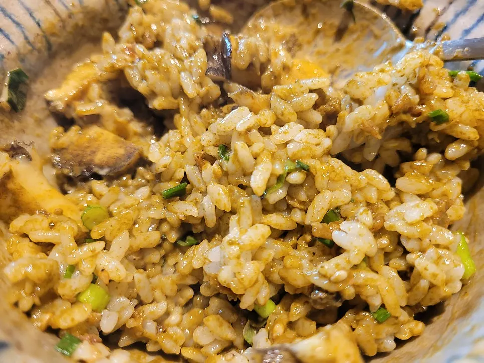 Abalone butter pot rice with a buttery aroma