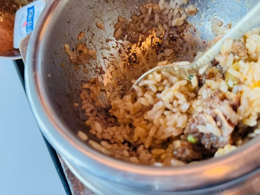 누룽지에 반찬을 올려 마무리한 한 상