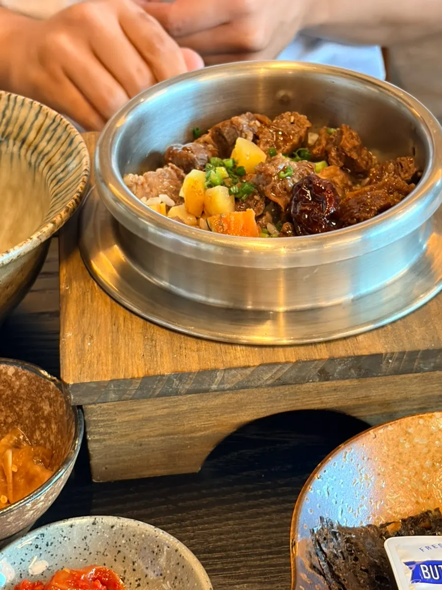 A plate of light, clean-tasting buckwheat gimbap