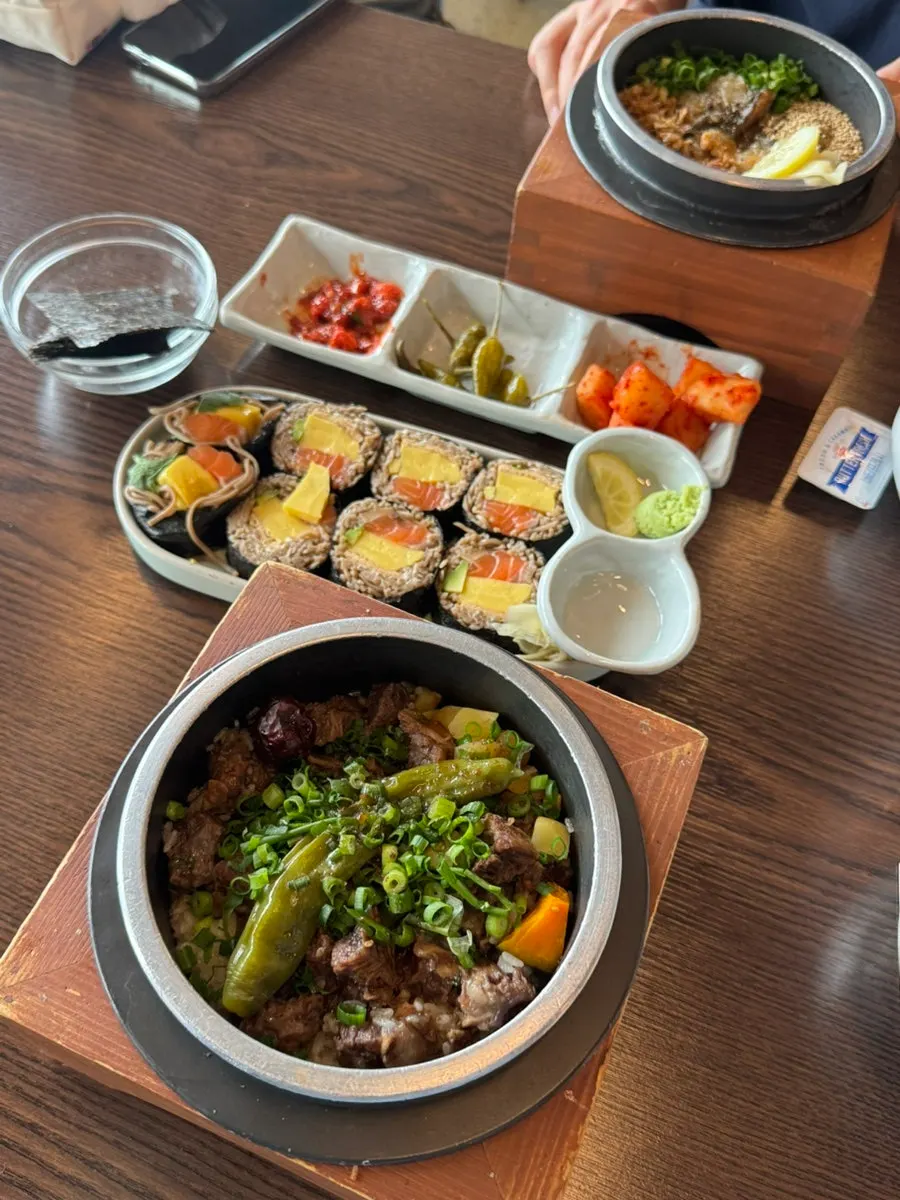 다른 지점에서 먹었던 새우 메밀김밥