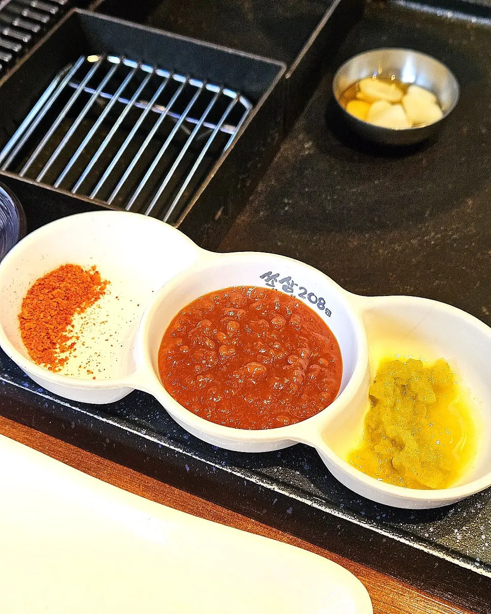 Lettuce wraps, chili peppers, and garlic side dish