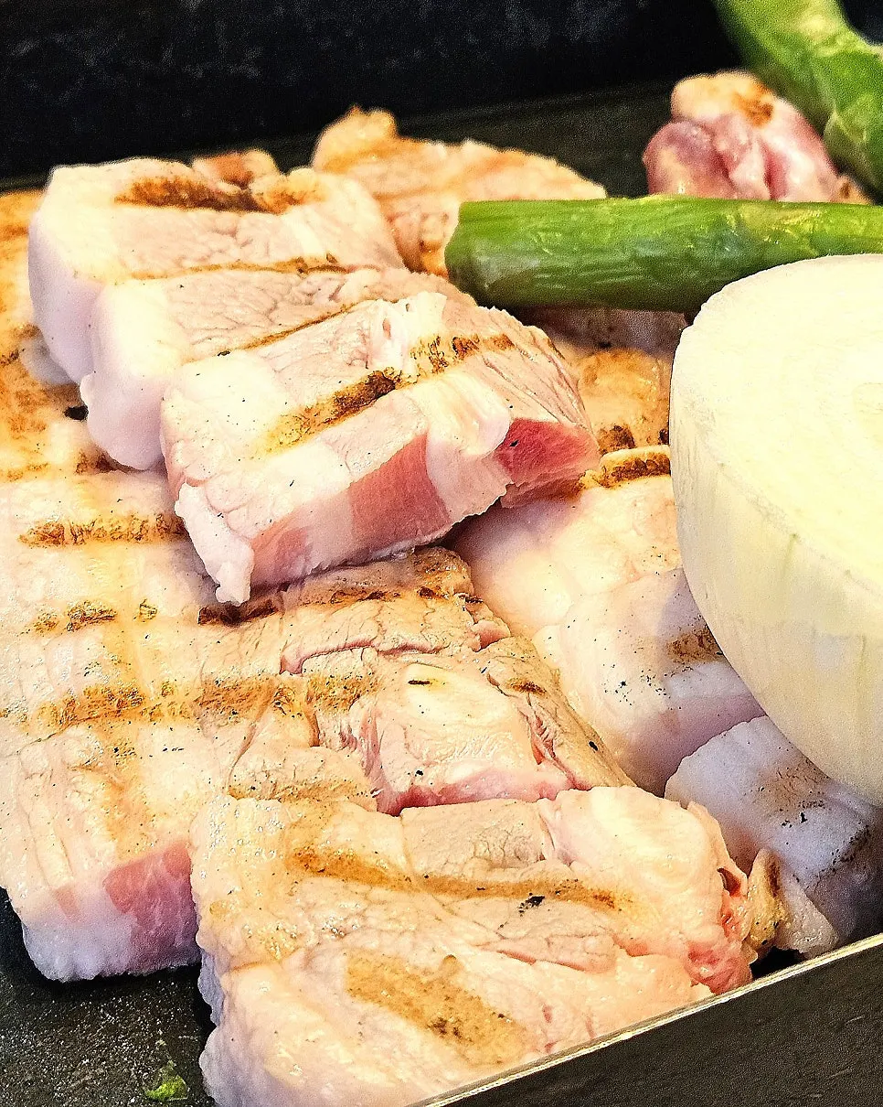 Charcoal pre-grilled Garlic Pork Basic Set