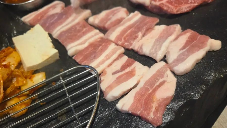 모둠돌판 중 500g 생고기 플레이트