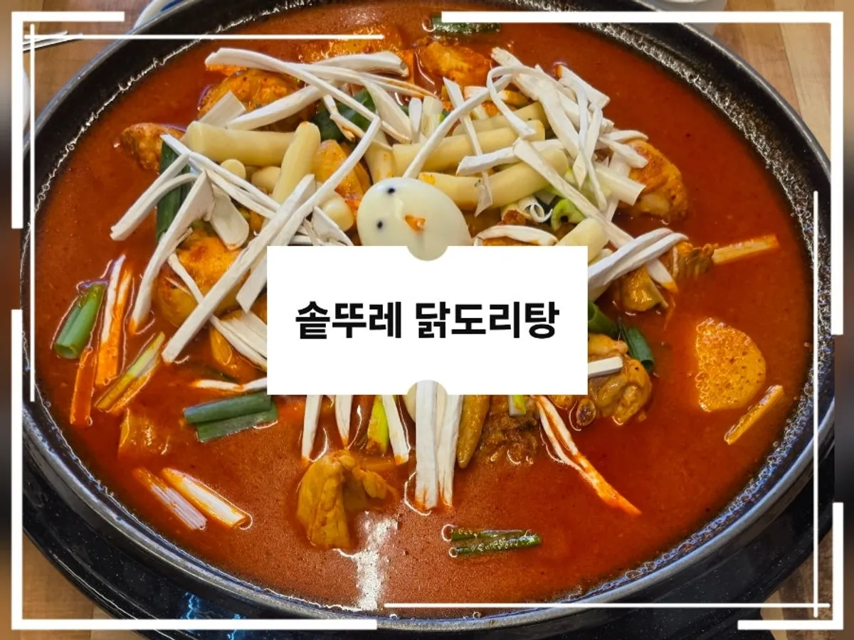천안 성정동 솥뚜레 닭도리탕 한 상 마무리