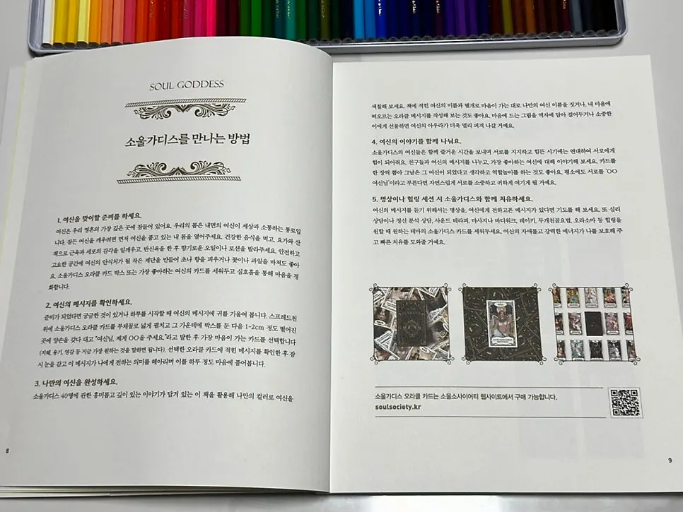 세계와 상징으로 나뉜 여신 도안