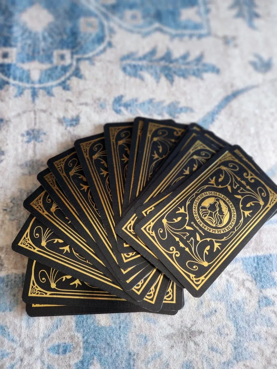 How to check the message on a drawn card