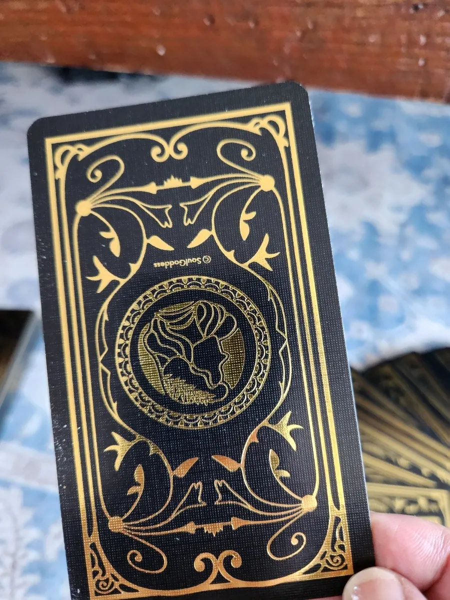 Drawing goddess oracle cards together