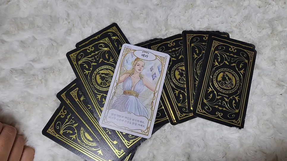 Fronts of goddess oracle cards