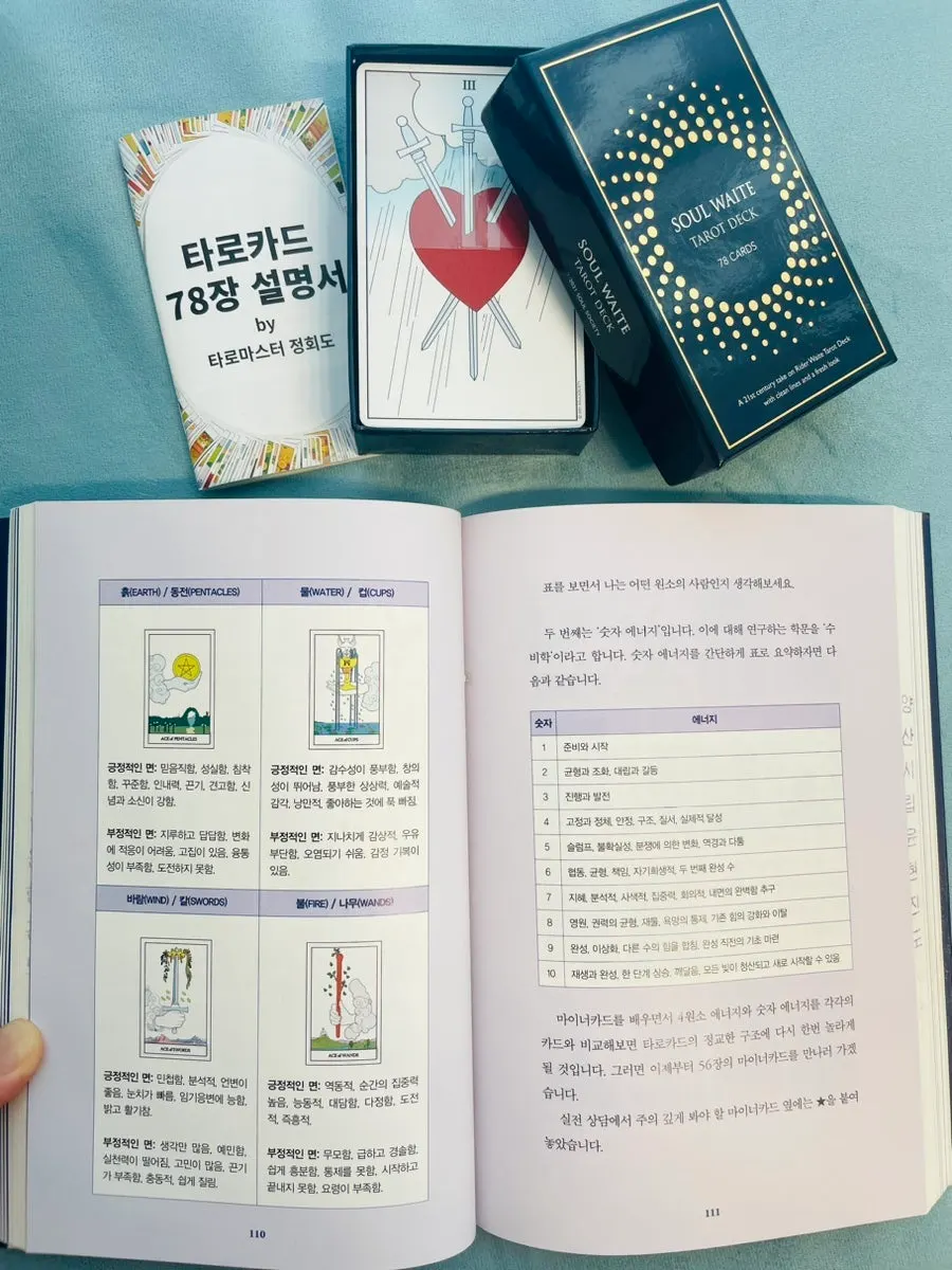 모던 디자인의 타로카드