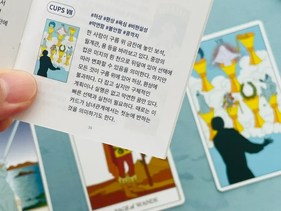금전운 해석에 사용한 타로카드