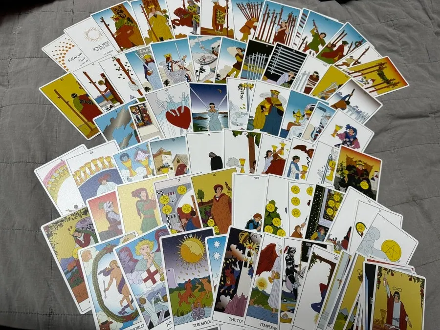 Boxed tarot cards
