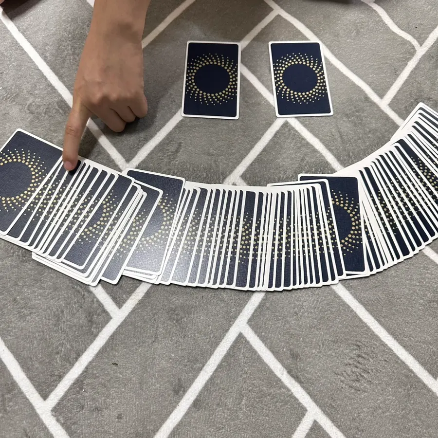 Tarot card set with an included Korean-language guidebook