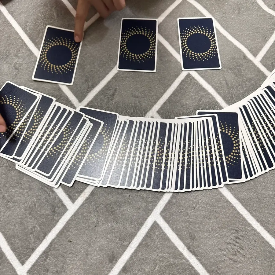 Tarot card set with an included Korean-language guidebook