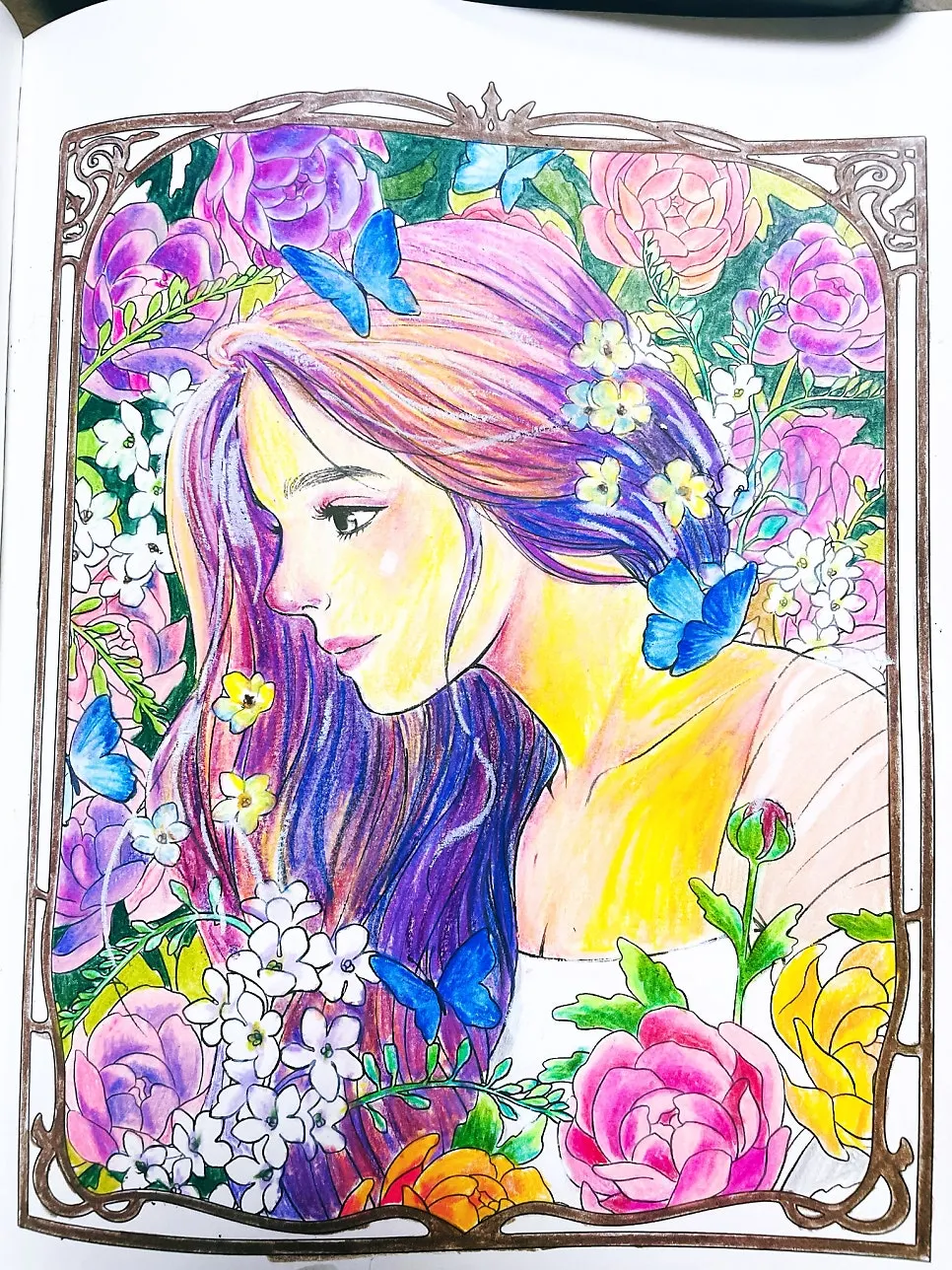 Flora illustration finished in my own colors
