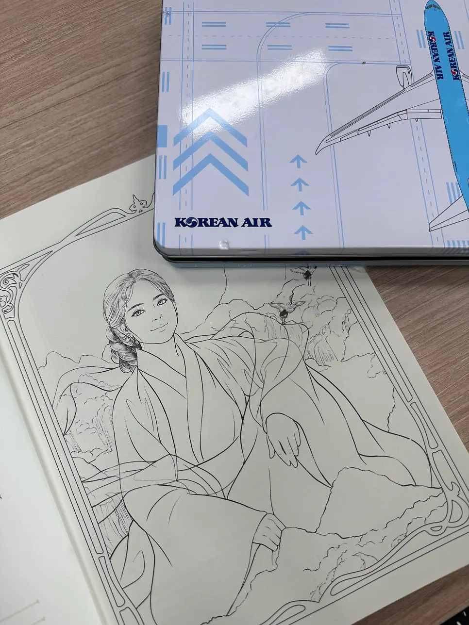 Coloring the first goddess illustration