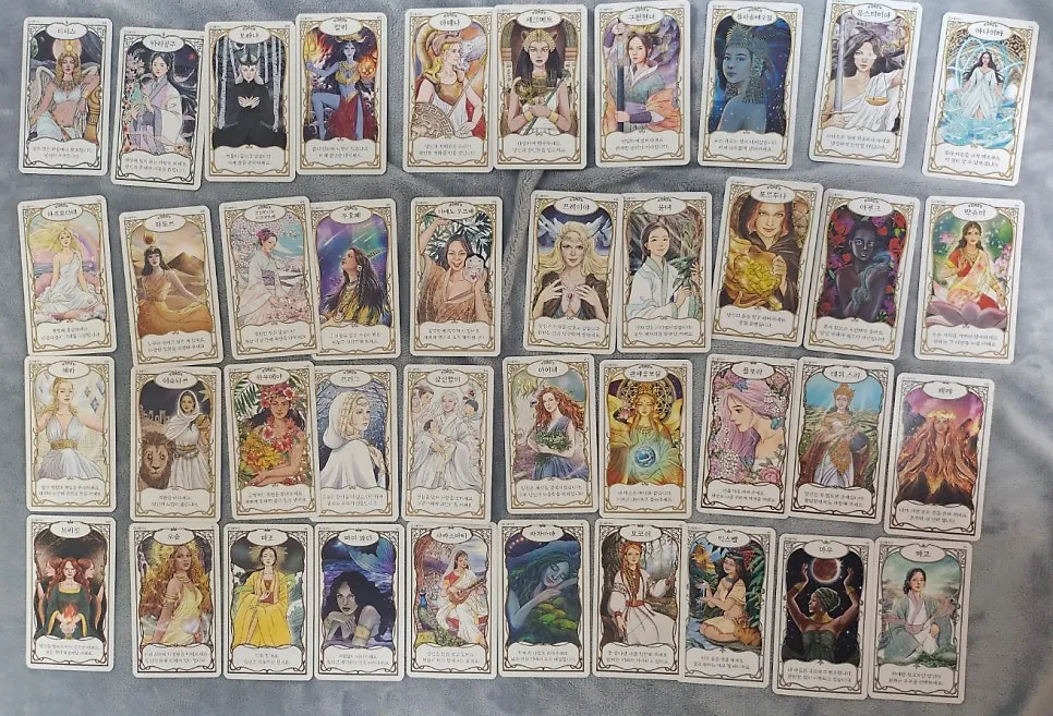Card set comparing fronts, backs, and orientation