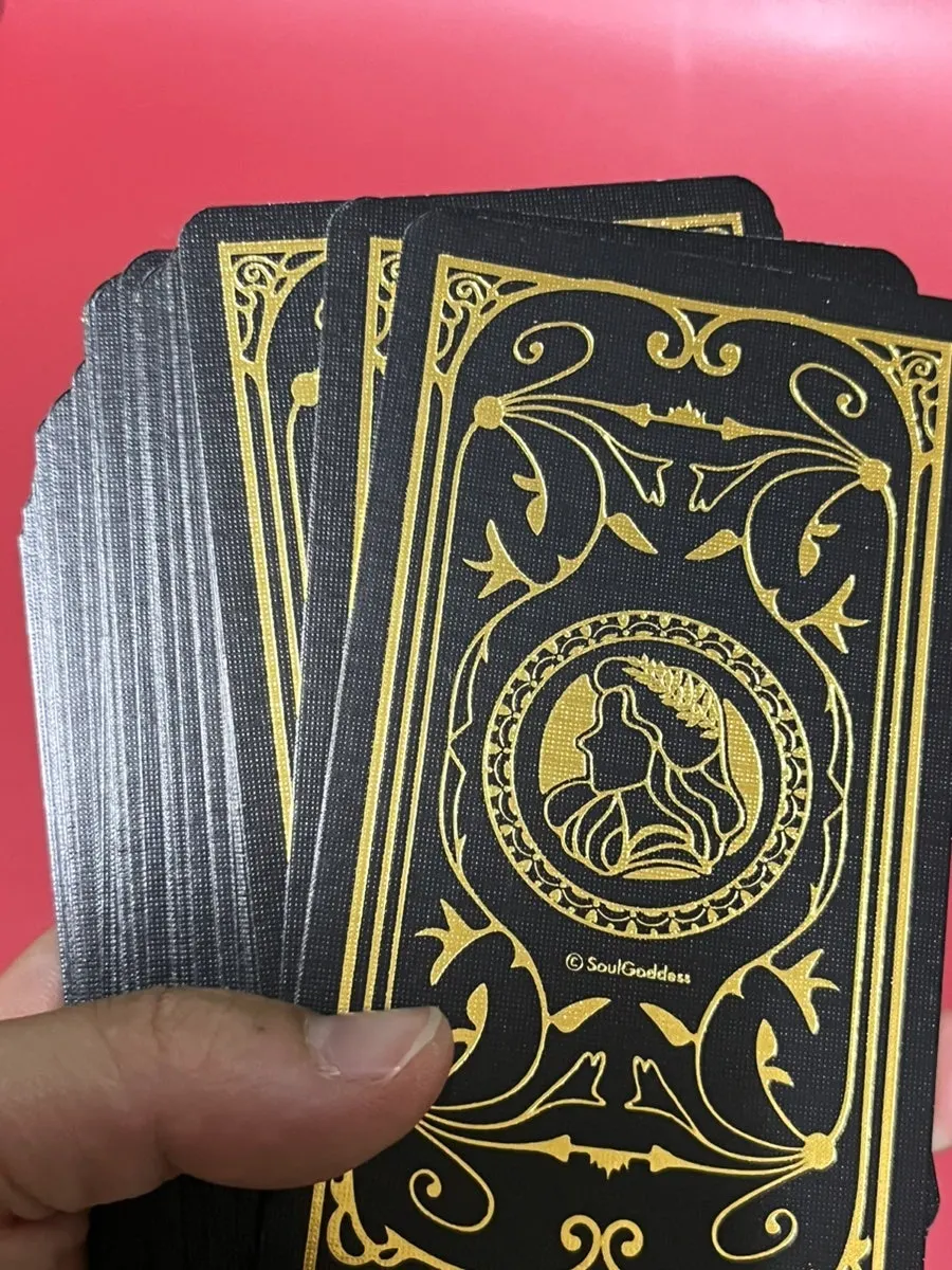 SoulGoddess Oracle Cards with gold edges