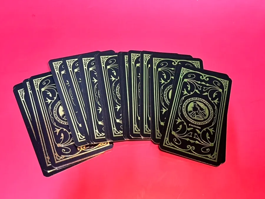 Sturdy oracle card deck set