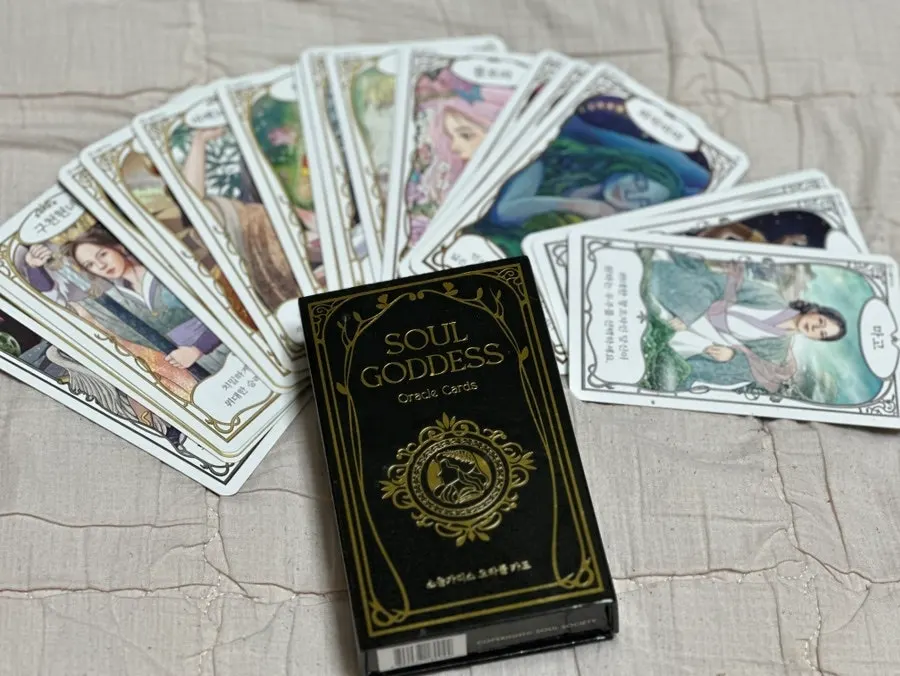 Cards featuring goddesses from around the world