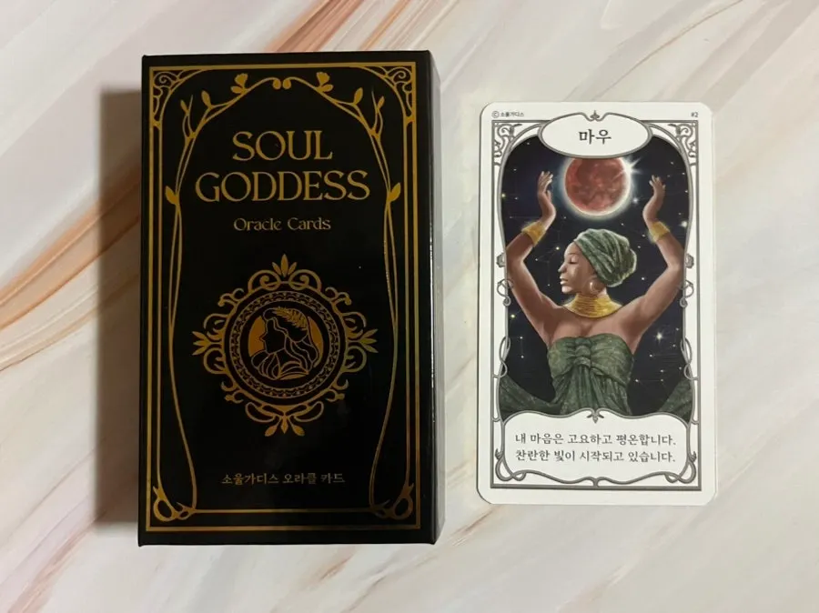 Card illustrations featuring goddesses from around the world