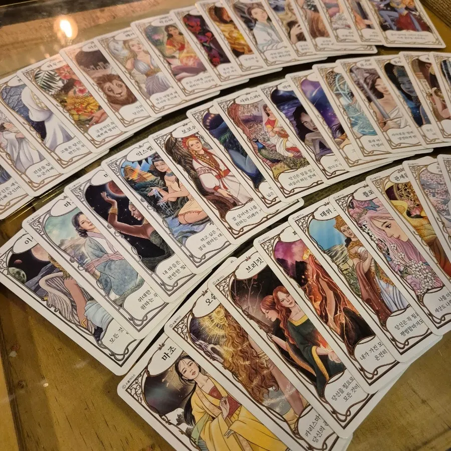 Cards themed around goddesses from around the world