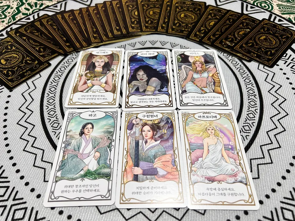 Oracle cards with goddess messages