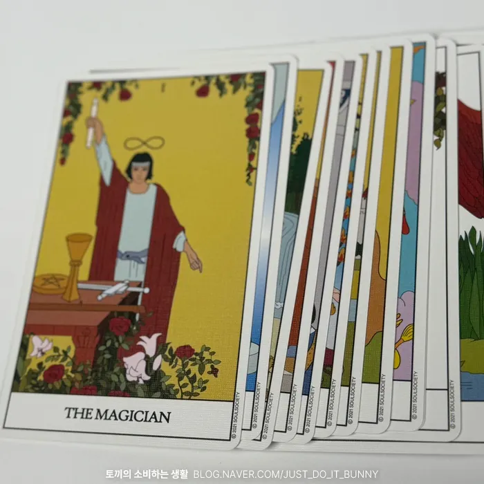 Securely packaged tarot card deck