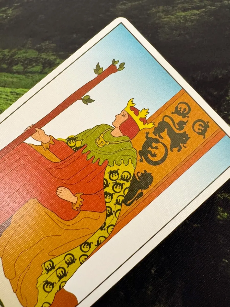 Tarot cards with a pretty case and vivid colors