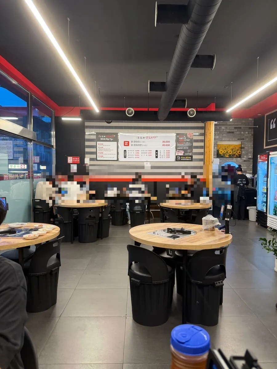 Inside the restaurant with plenty of tables