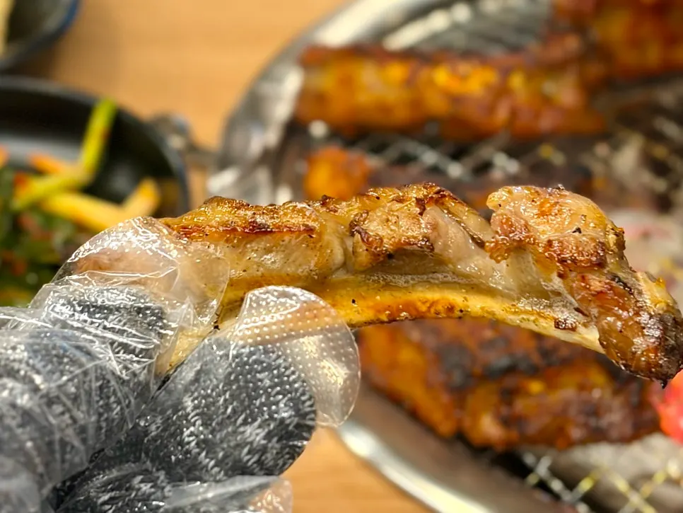 Pork ribs with caramelized marinade