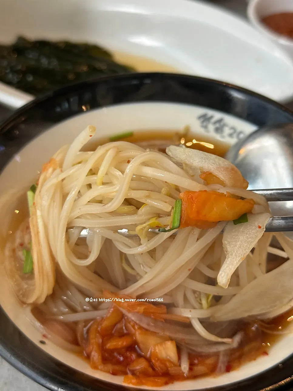 A bowl of rice noodles served as a default side dish