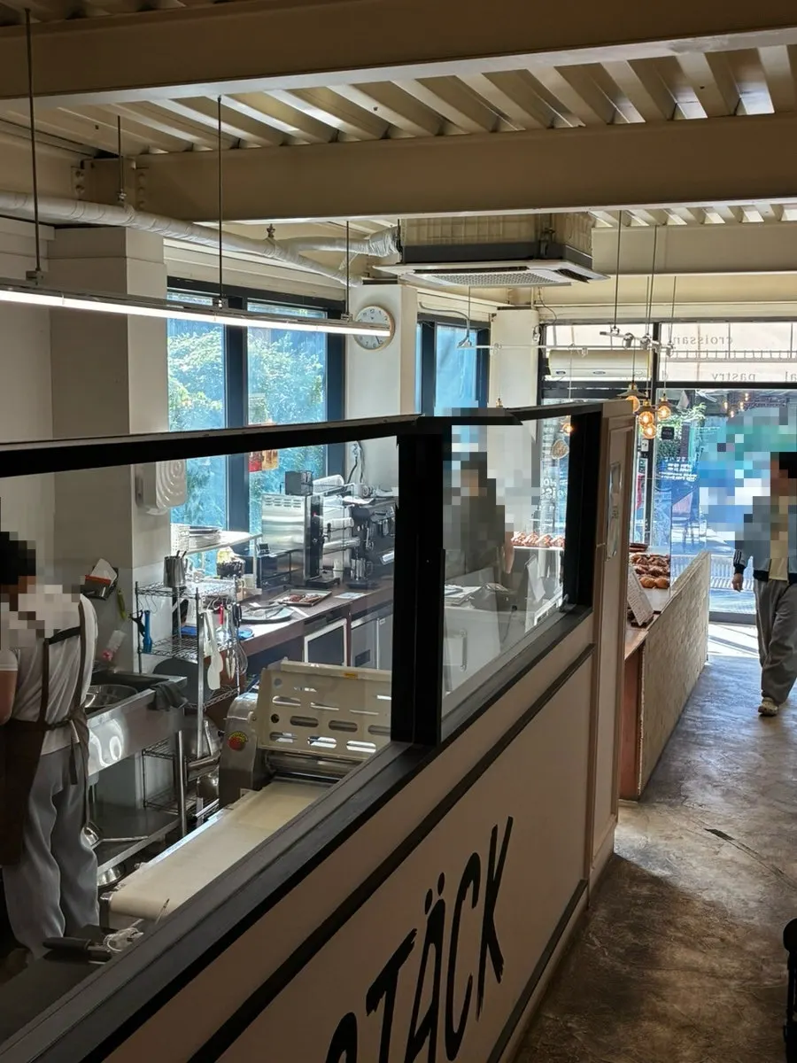 Coffee ordering counter on the first floor