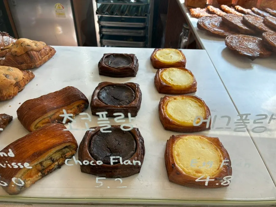 Buttery baked goods and bread