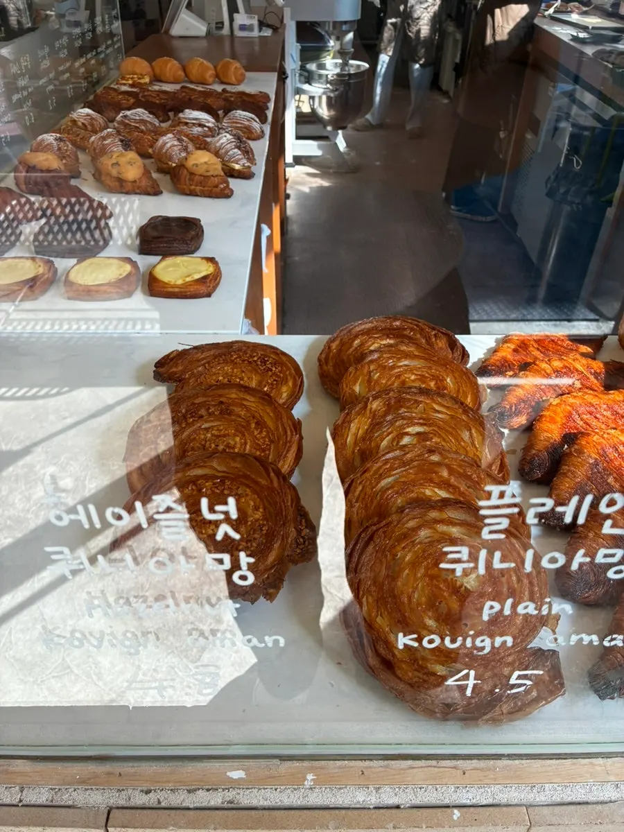 Glossy, freshly baked bread
