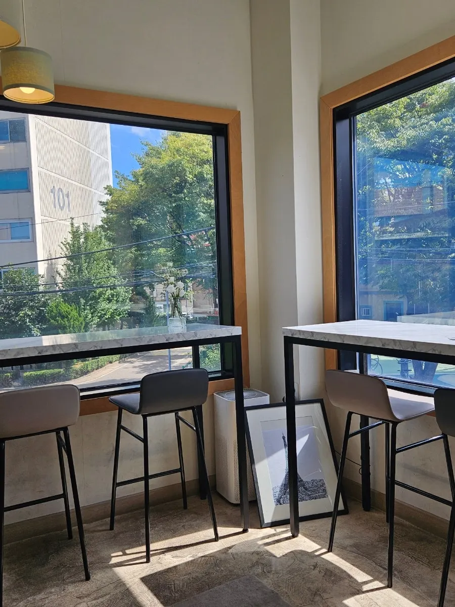 Stack Bakery's 2nd floor seating area