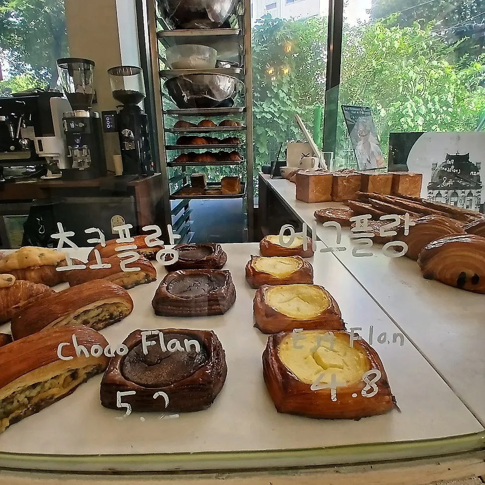 Display case filled with various pastries