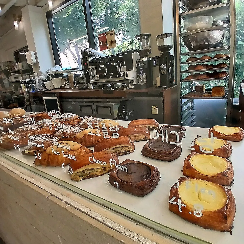 Display of Stack Bakery's bread varieties