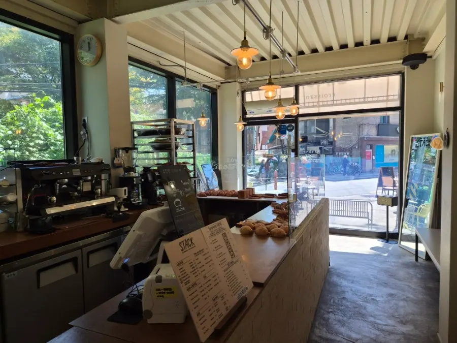 Bakery display area on the 1st floor of Stack Bakery