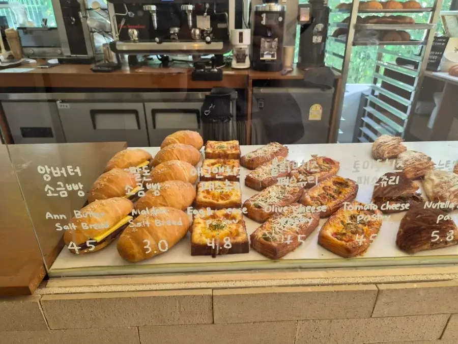 Stack Bakery's bakery menu board