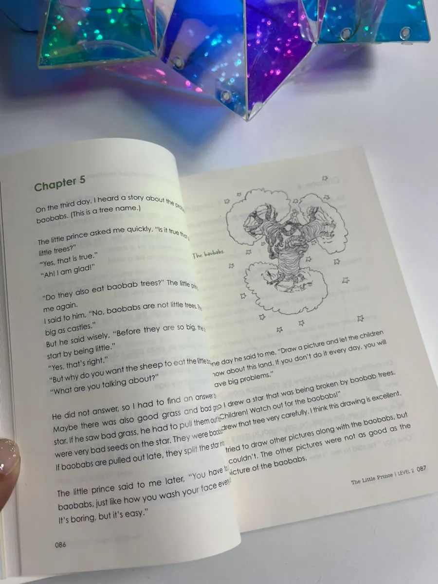 Listening to audio for The Little Prince English book