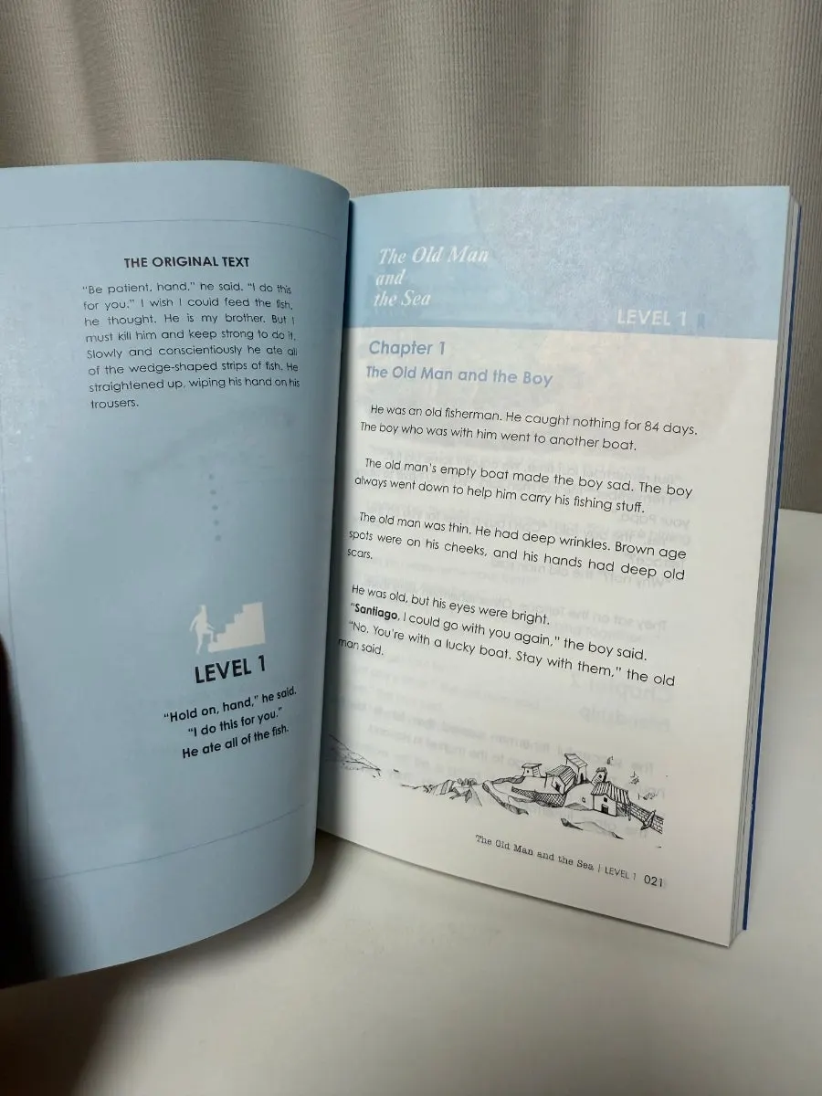 English reading study for middle school students and adults