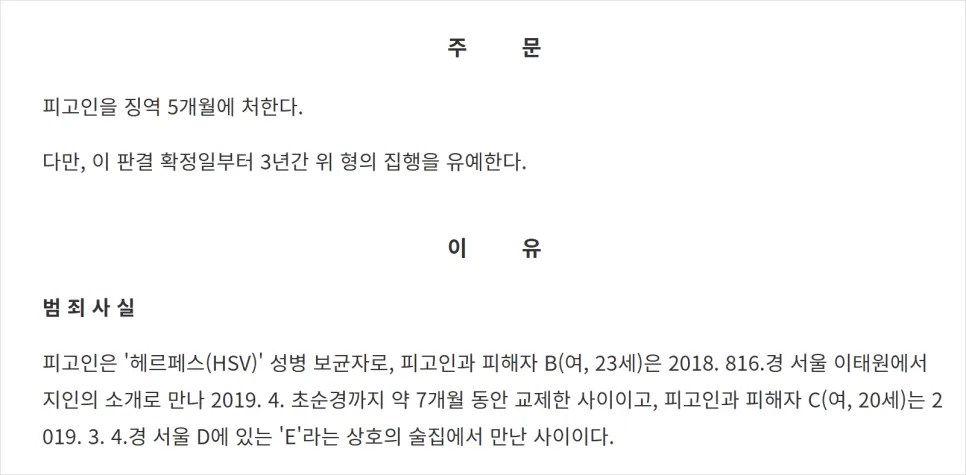 서울중앙지방법원 2020고단2051 판결문 중 미필적 고의 인정 부분