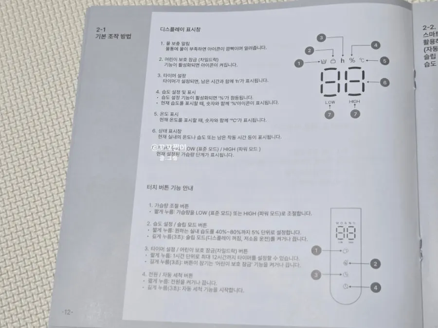 Humidifier image showing the side water-fill feature