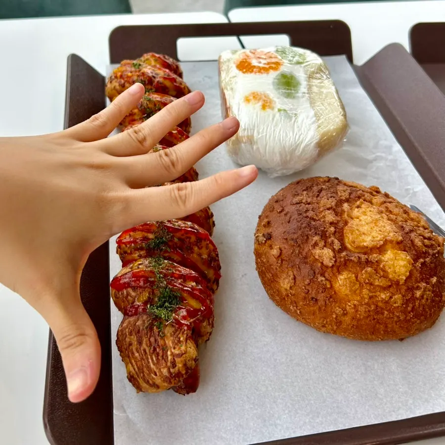 Long sausage bread shown for size comparison