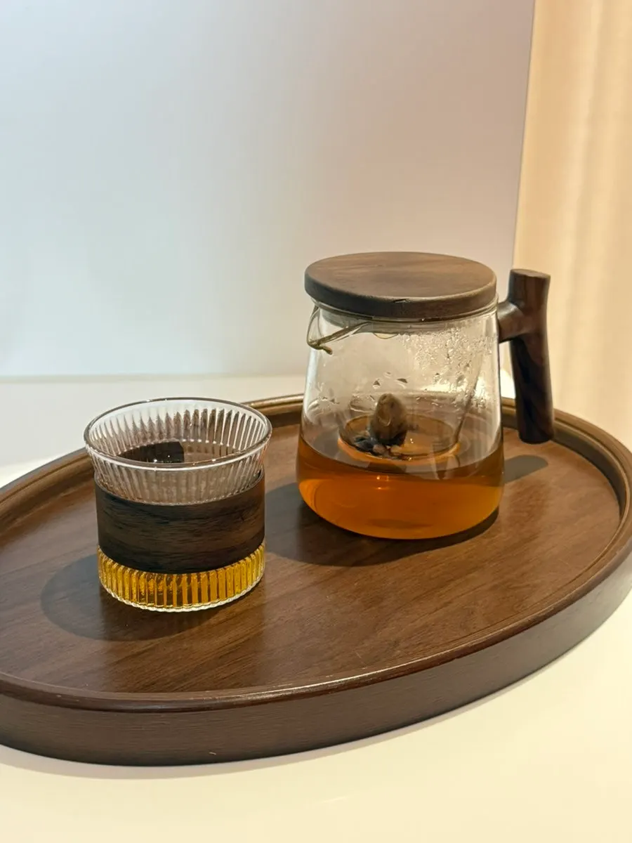 A warm cup of tea prepared in the treatment room