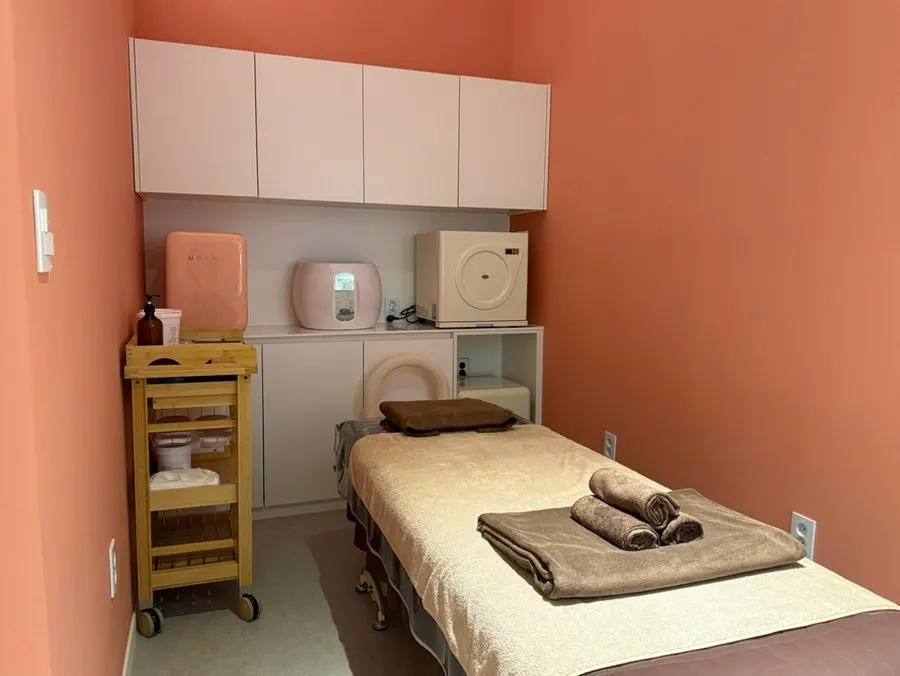 Privately arranged treatment room at Terra
