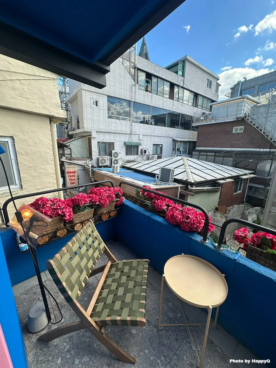 3rd-floor terrace seating at Sugar Hill