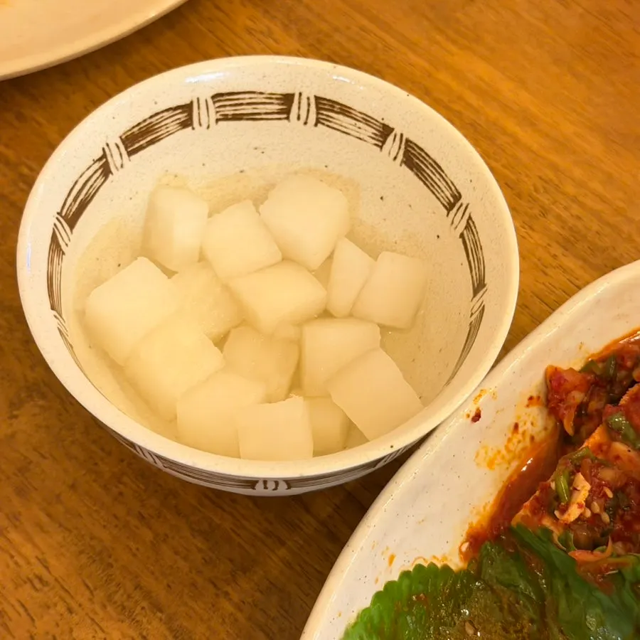 게장순두부 국물을 올린 수기밥